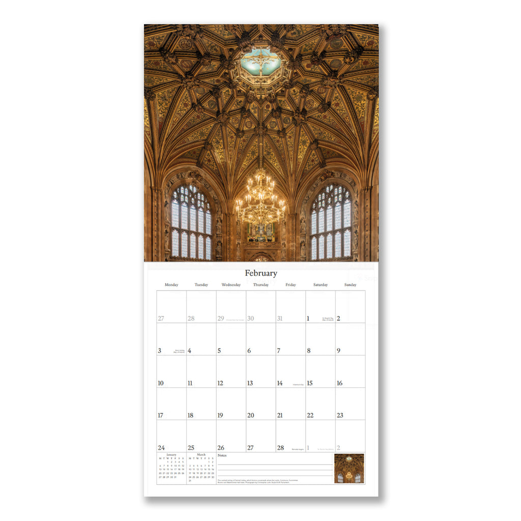 The Art and Architecture of Parliament 2025 Calendar Houses of