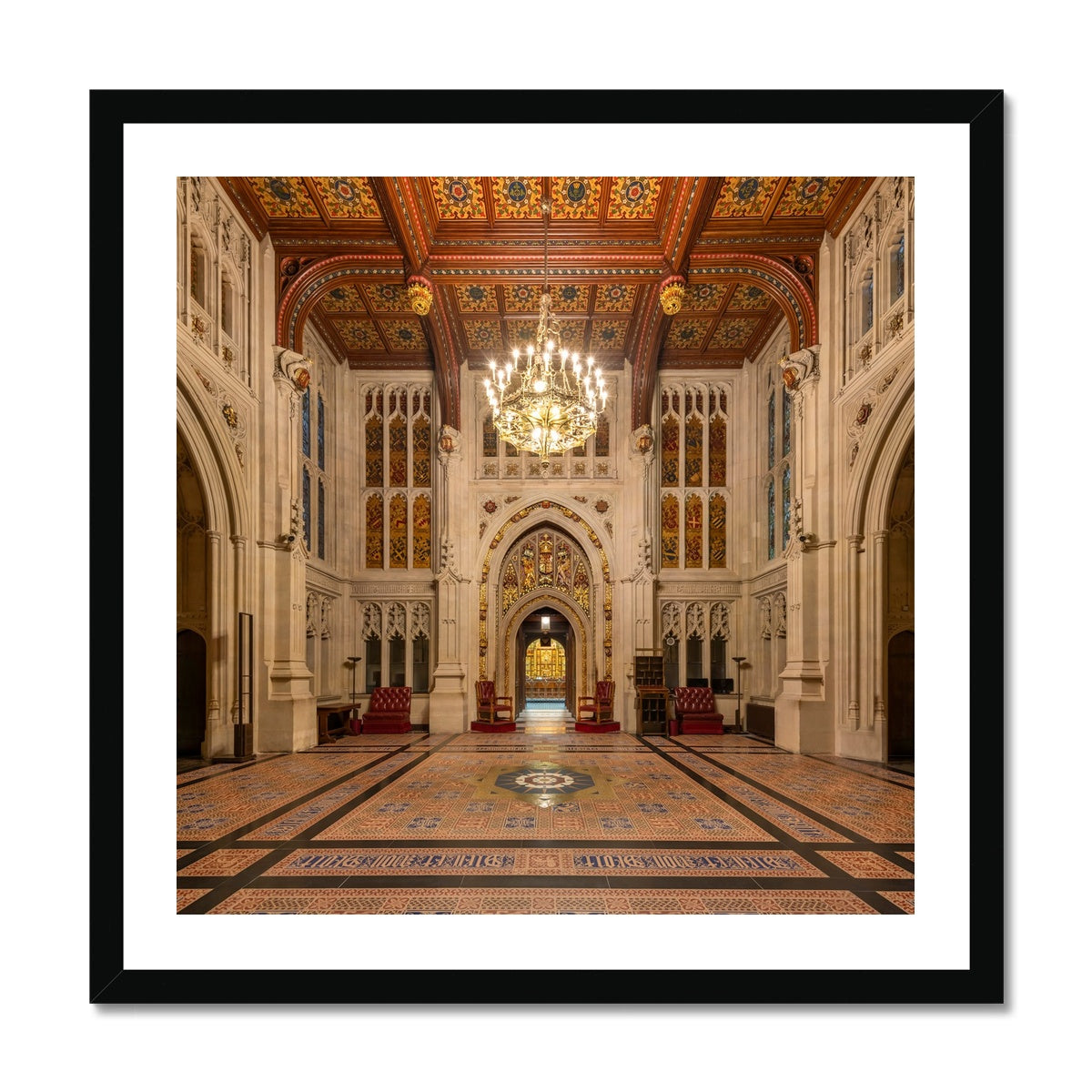 Peers' Lobby Framed Print