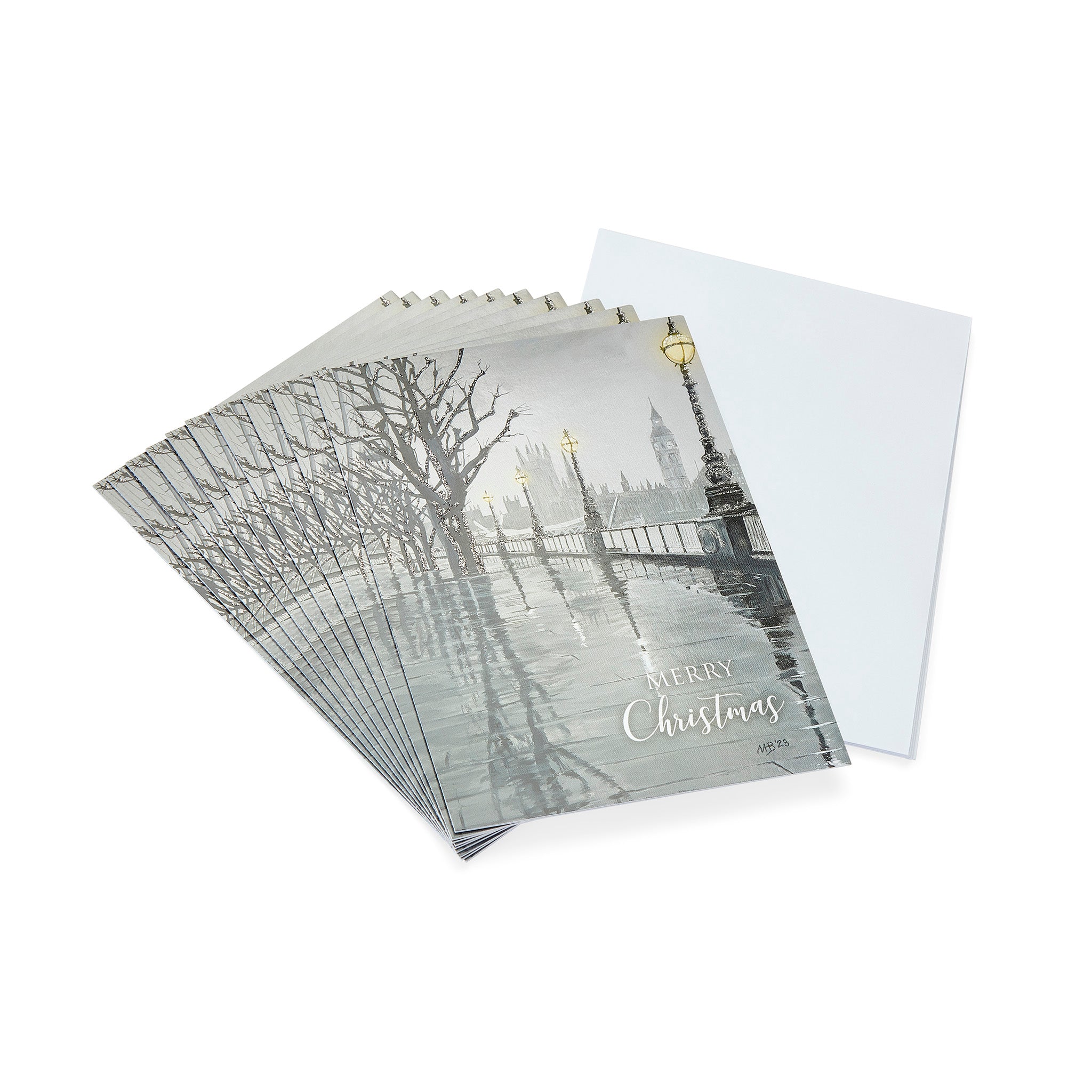 Palace of Westminster Glitter Cards - Pack of 10