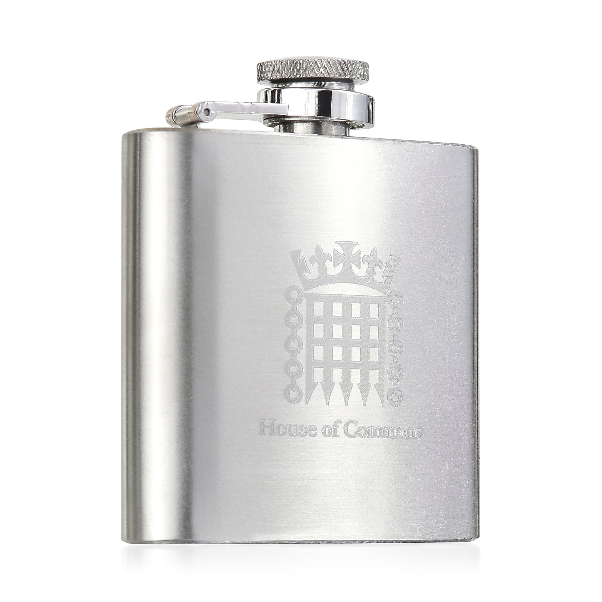 House of Commons Stainless Steel Hip Flask featured image