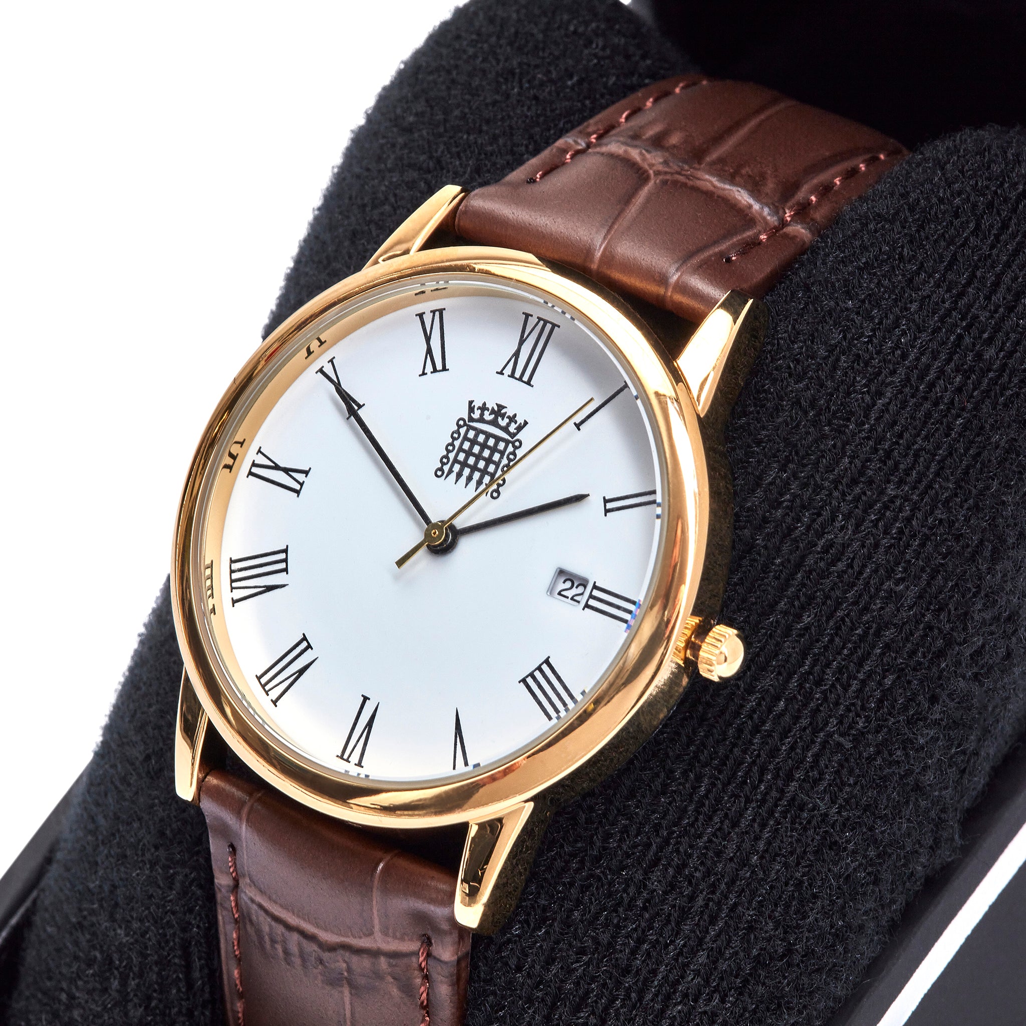 Men&#39;s Classic Commons Watch with Brown Strap featured image