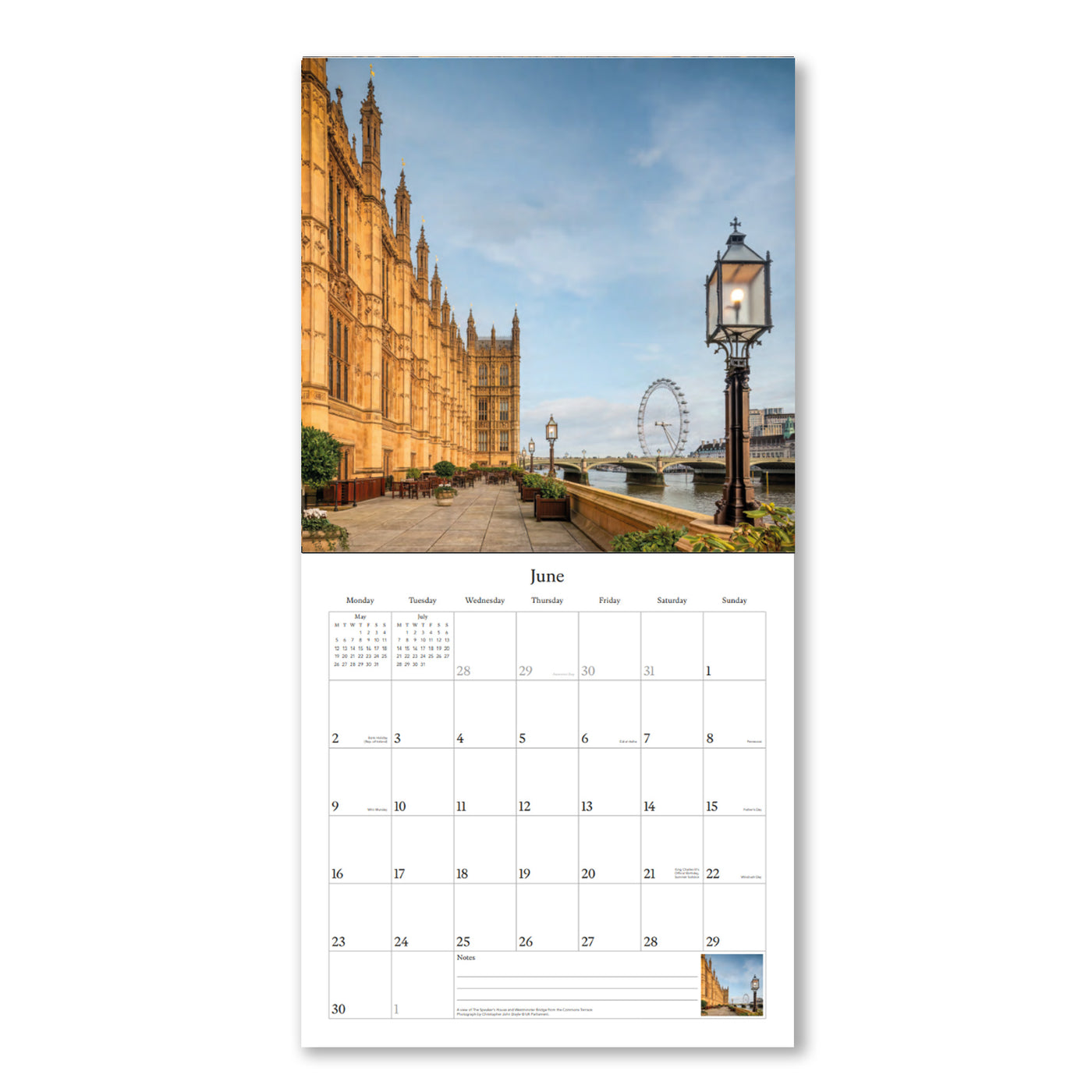 The Art and Architecture of Parliament 2025 Calendar Houses of