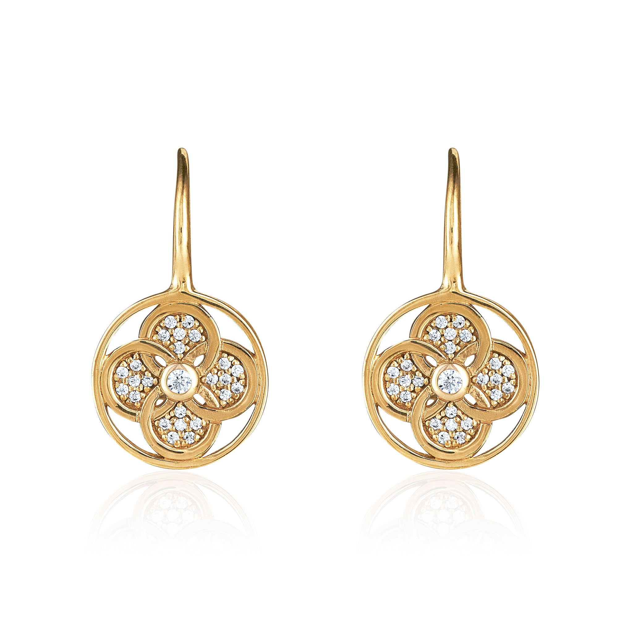 Palace Quatrefoil Gold-Plated Earrings featured image