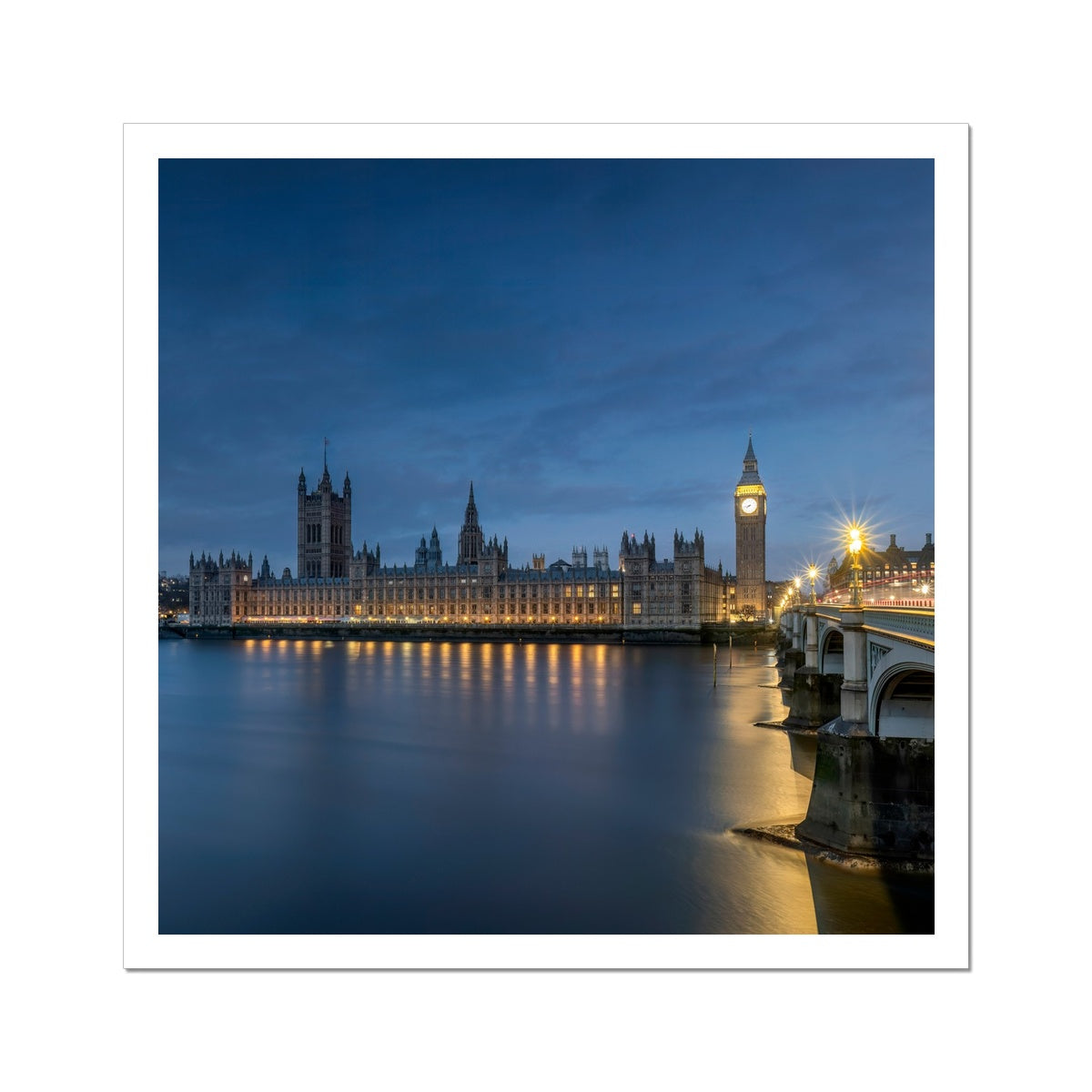 The Palace of Westminster at Night Fine Art Print