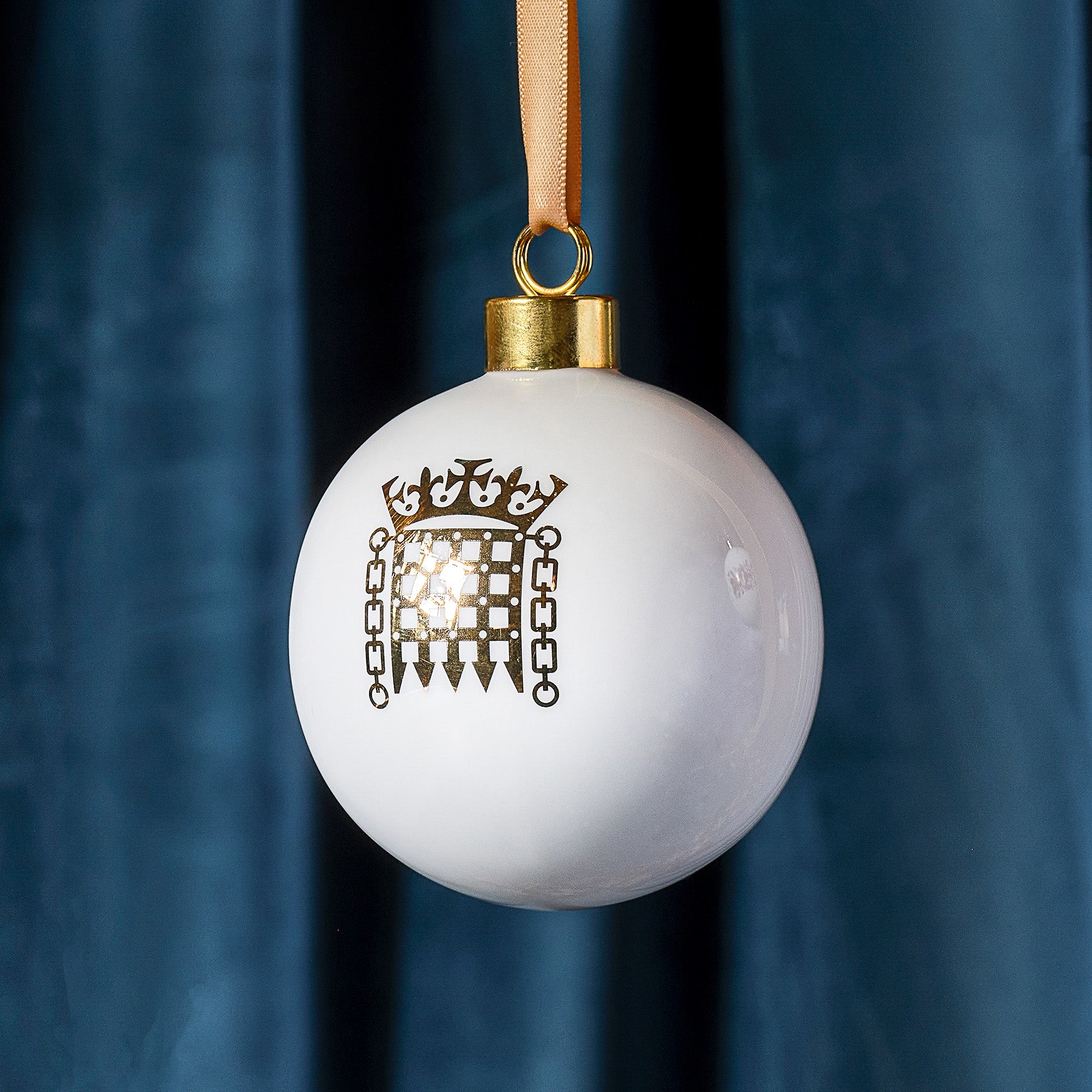 House of Lords Fine Bone China Portcullis Bauble featured image