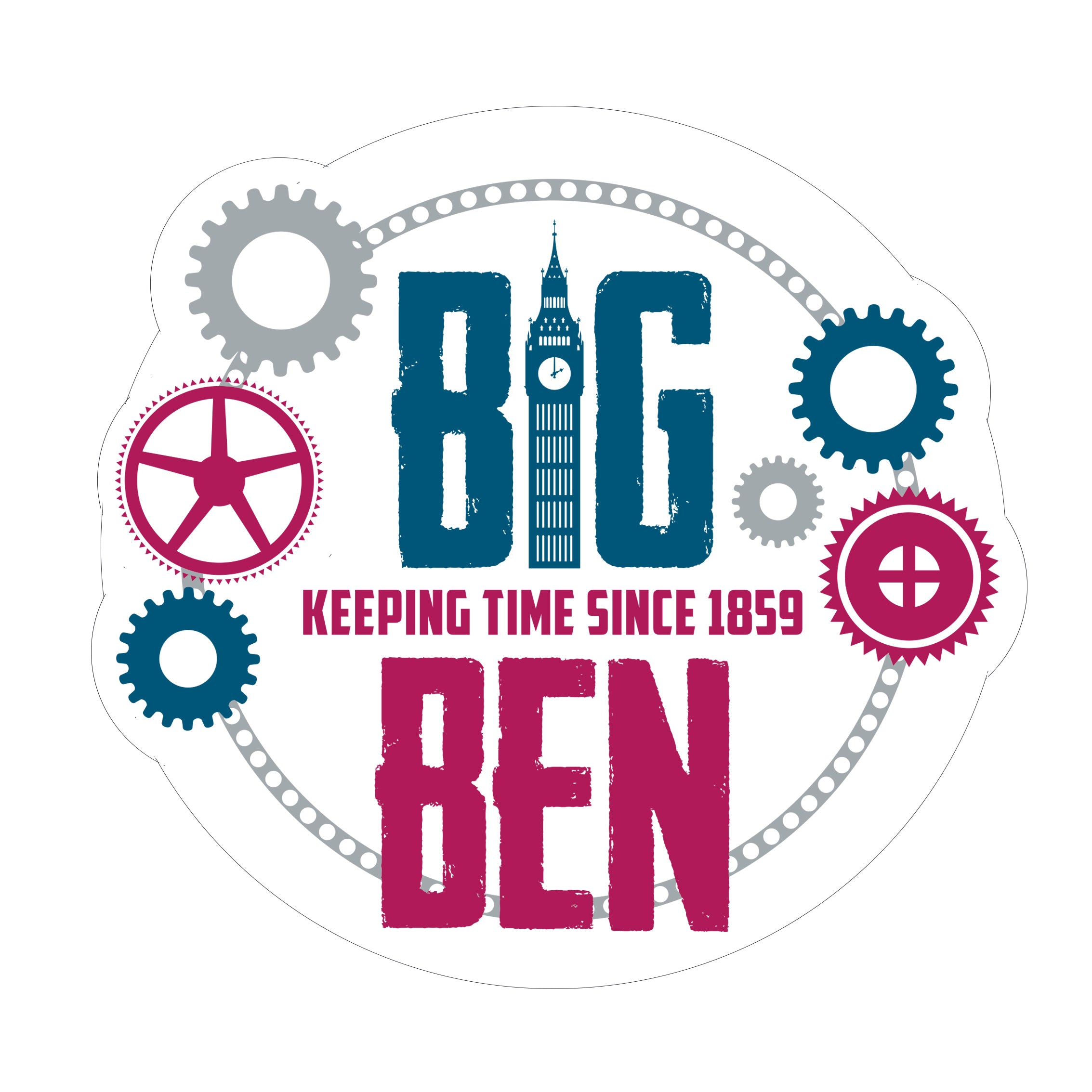 Big Ben Cogs Postcard