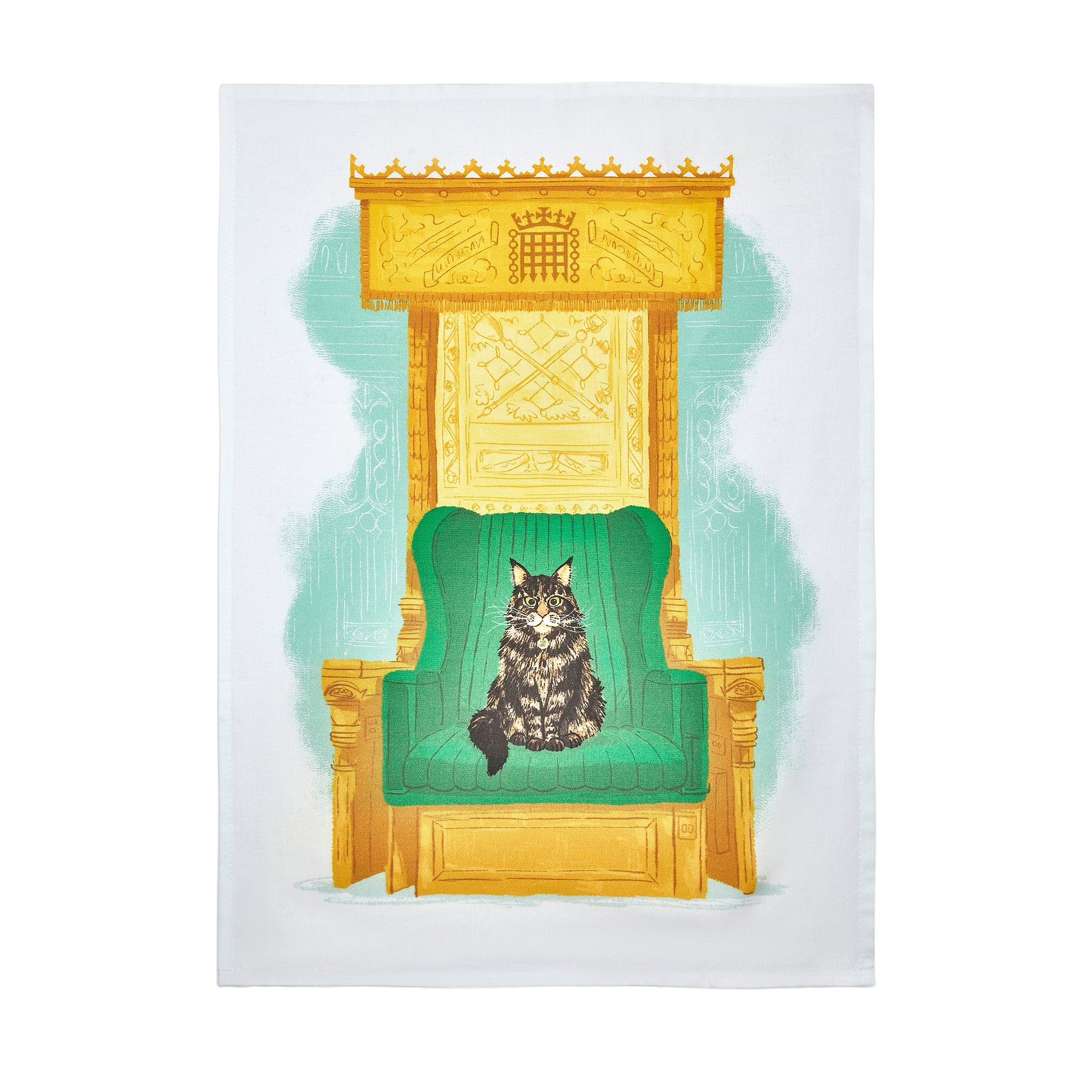 Attlee The Speaker's Cat Tea Towel