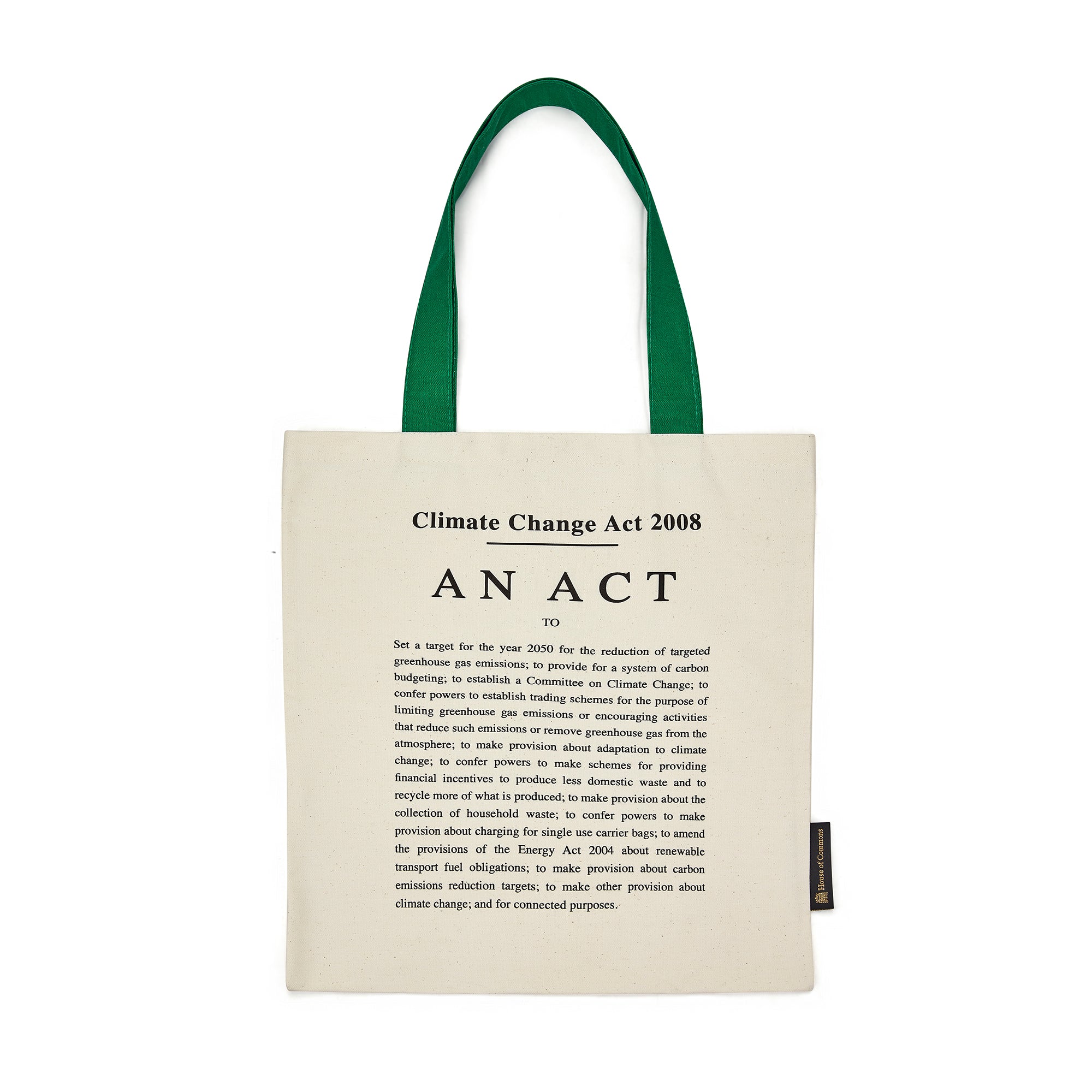 The Climate Change Act Tote Bag