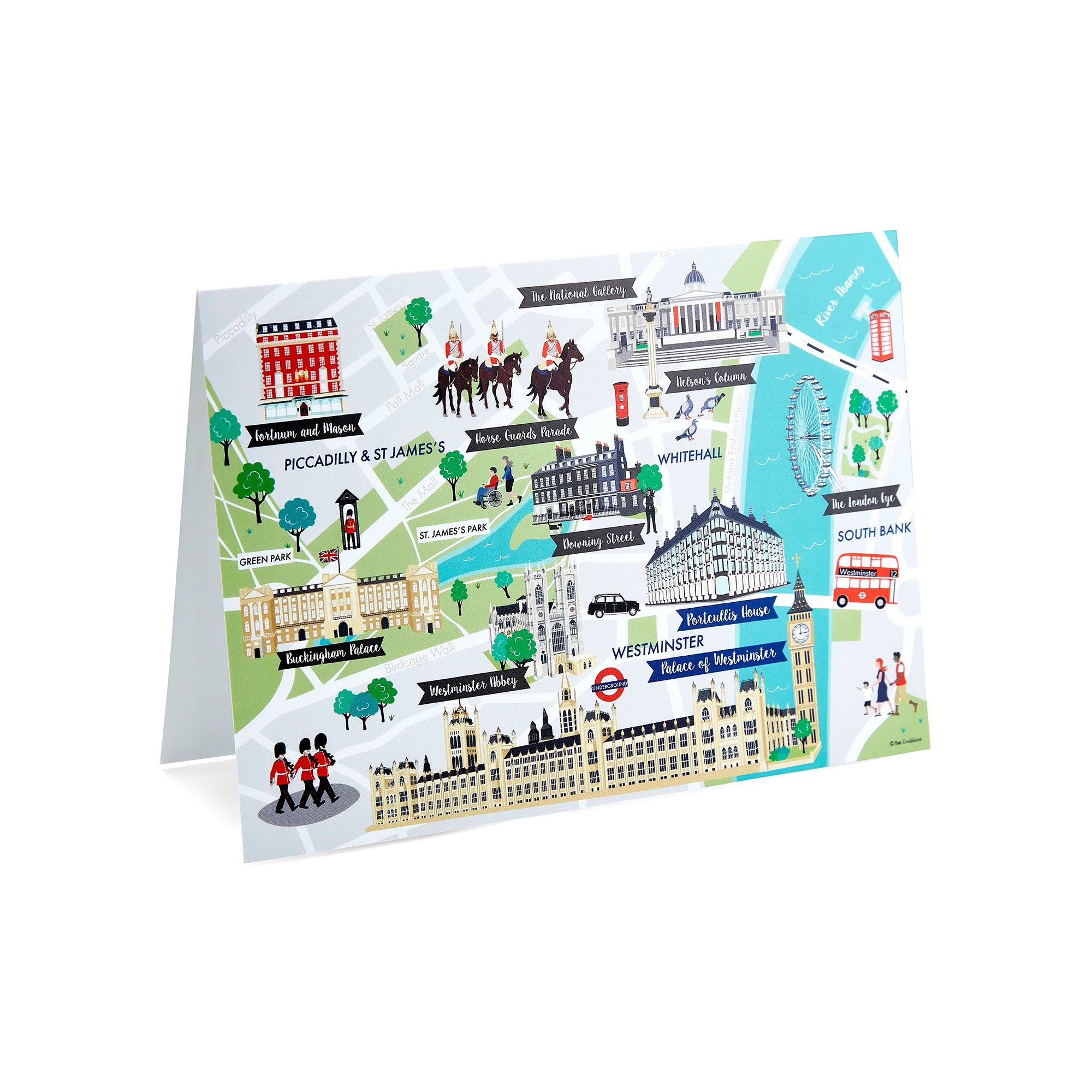 London Map Greetings Card featured image