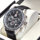 Men&#39;s Multi-Function Watch with Black Leather Strap image 1