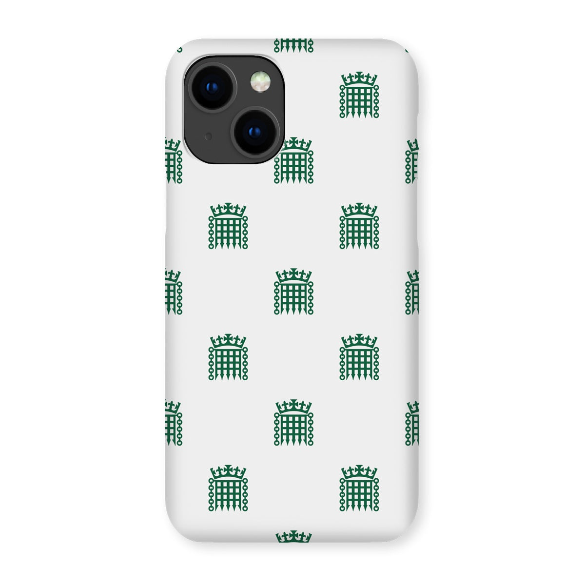 House of Commons Repeating Portcullis Phone Case - White featured image