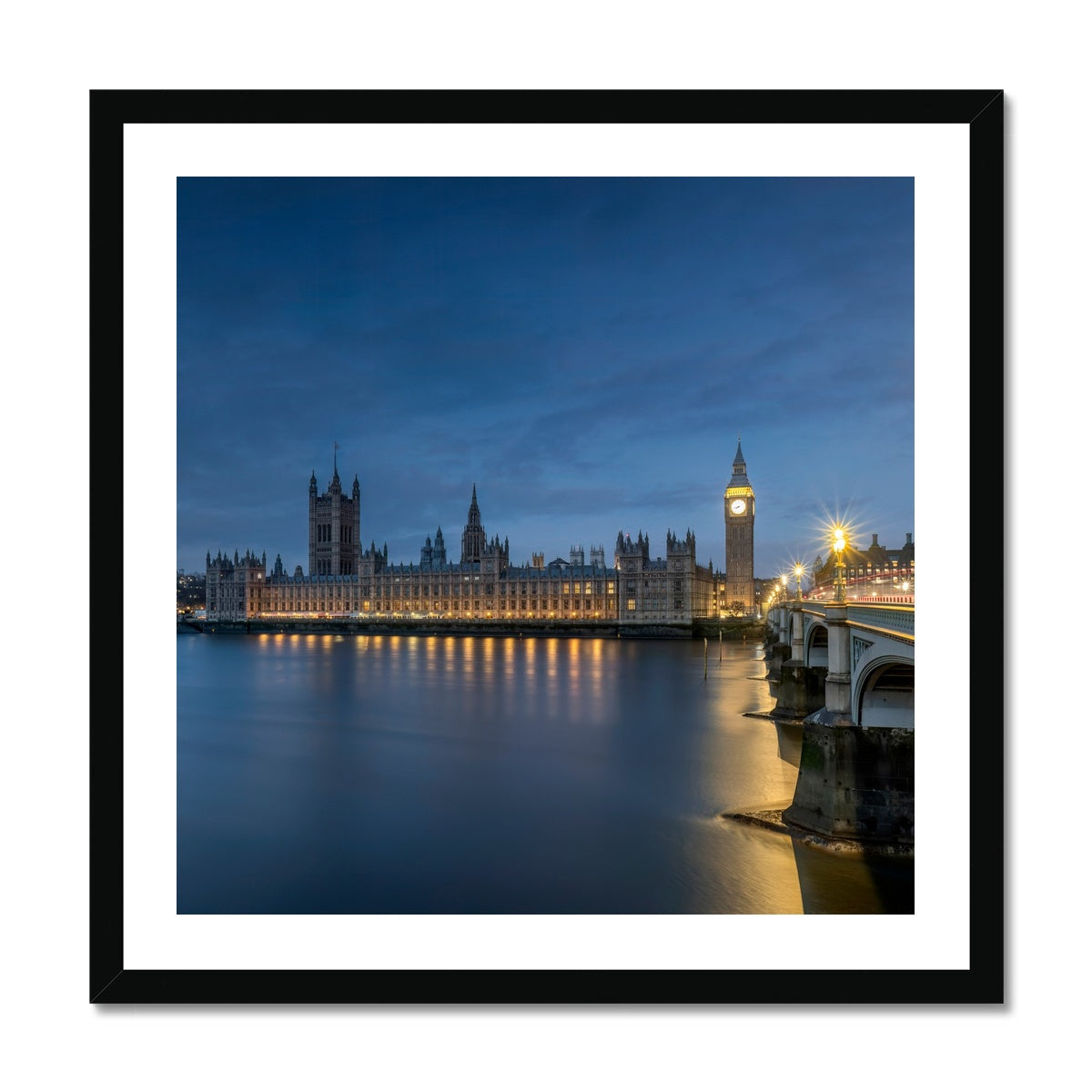 The Palace of Westminster at Night Framed Print featured image