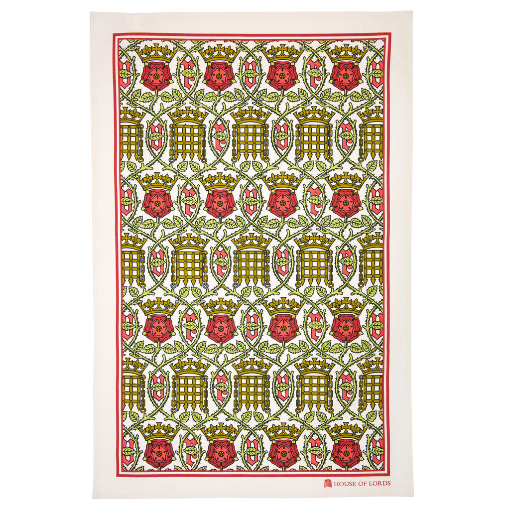 House of Lords Tudor Rose Tea Towel