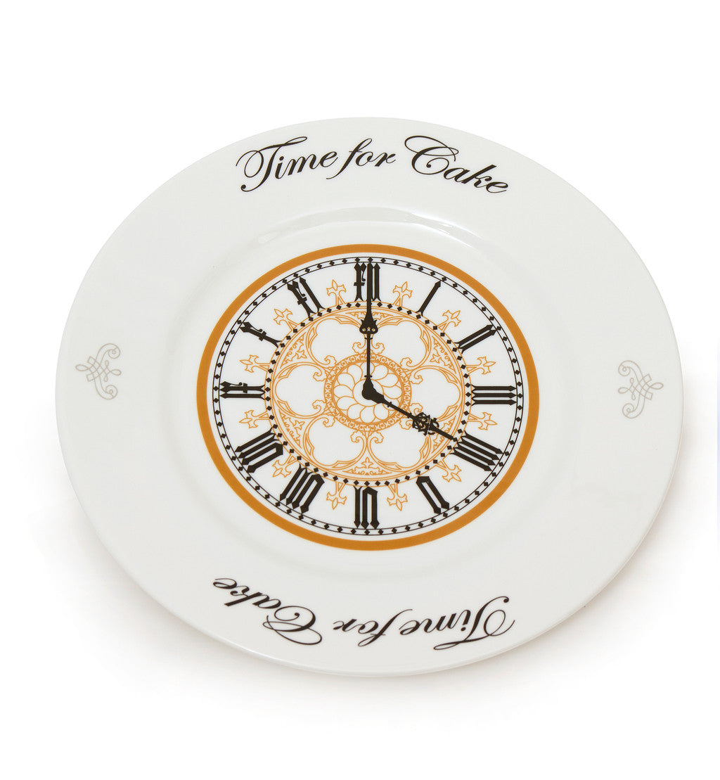 Fine Bone China Clock Face Dessert Plate