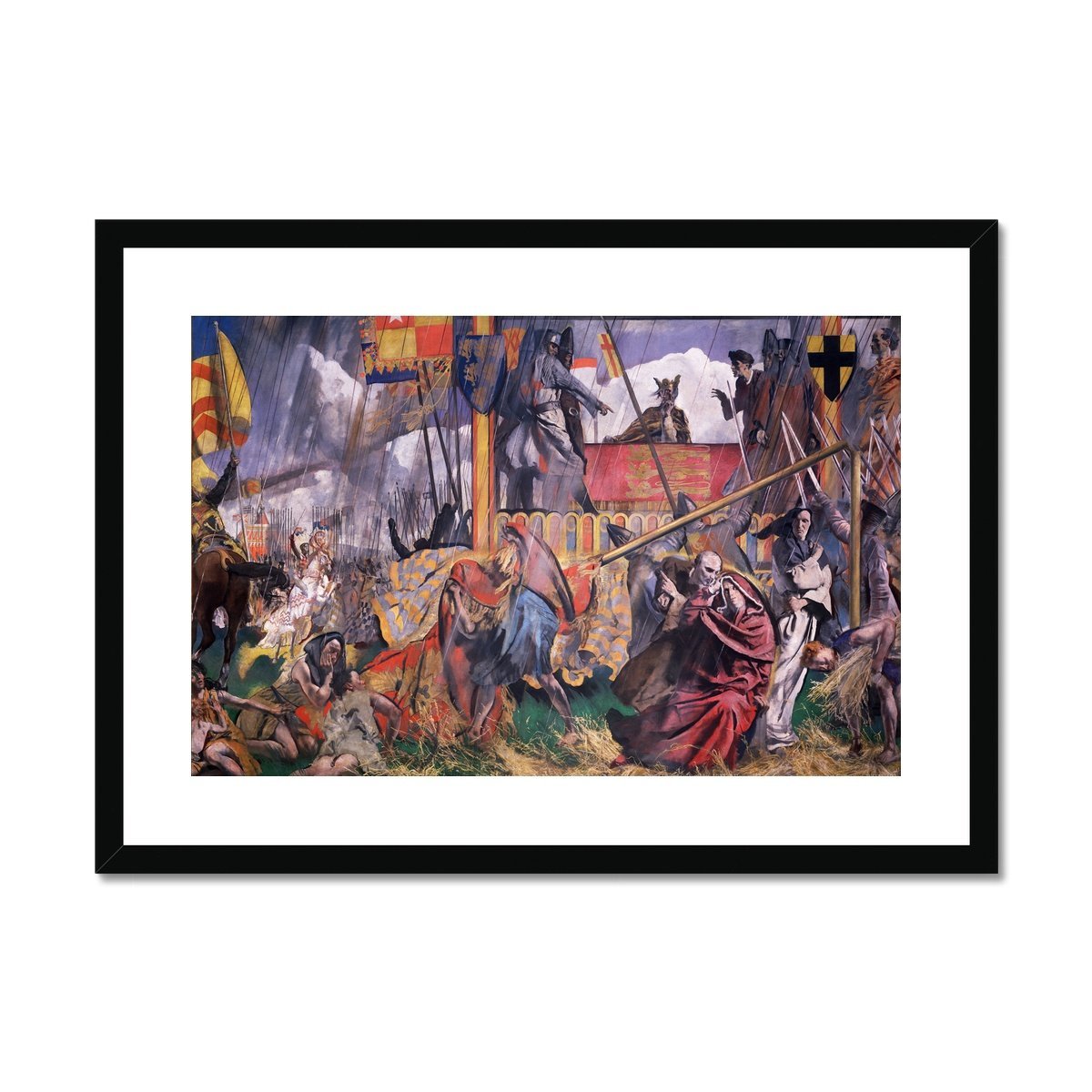 King John Assents to the Magna Carta Framed & Mounted Print