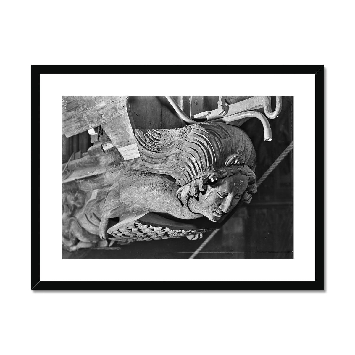 Carving of an Angel in Westminster Hall, c.1905 Framed &amp; Mounted Print featured image